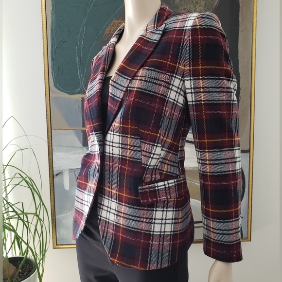 DRYKORN | Woolen Plaid Blazer - Picture 2 of 14